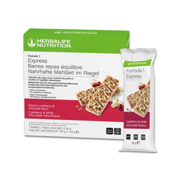 Formula 1 Express Riegel Cranberry & White Chocolate 7 Riegel 56 g SKU 4473