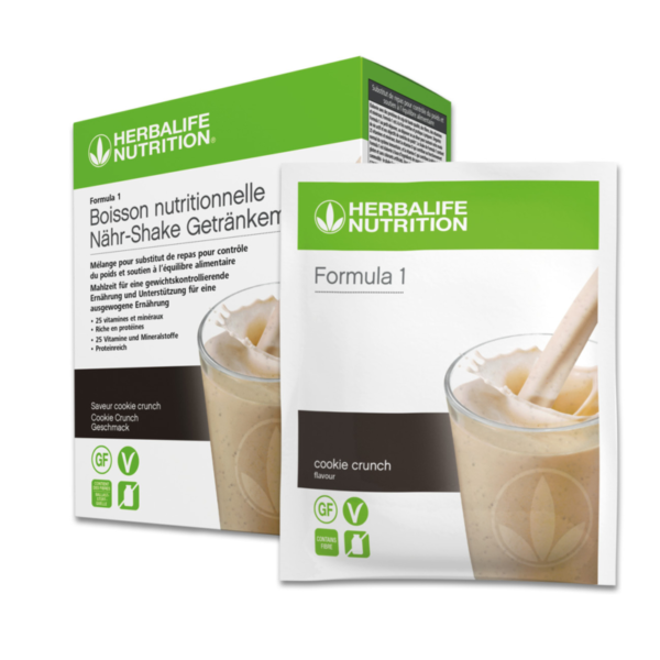 Formula 1-Shake Cookie Crunch Packung mit 7 Portionspackungen