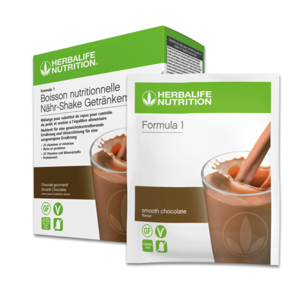 Formula 1-Shake Smooth Chocolate Packung mit 7 Portionspackungen