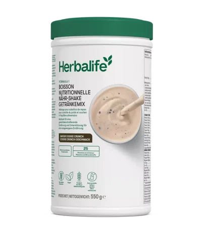 Herbalife Formula 1 Nähr-Shake Getränkemix Cookie Crunch 550g