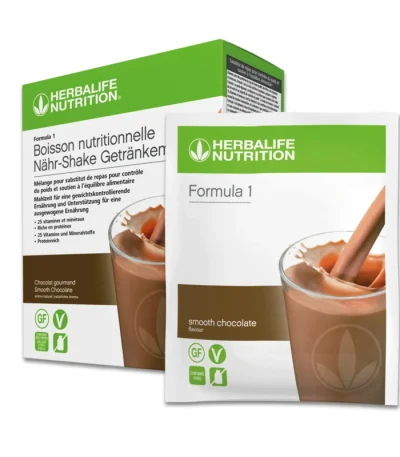 Formula 1-Shake Smooth Chocolate Packung mit 7 Portionspackungen