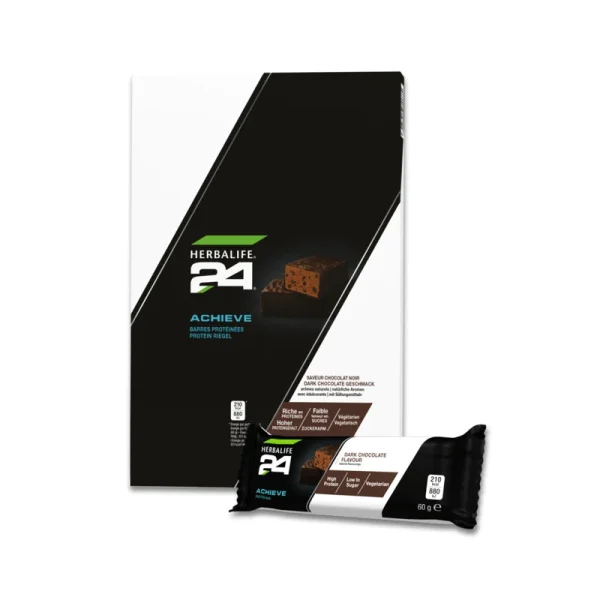 H24 Achieve Protein Riegel Dark Chocolate Geschmack, 6 x 60 g Schokolade