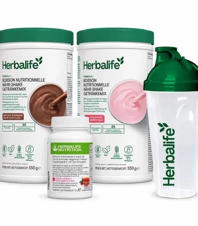 Herbalife Basis-Set mit Gratis-Shaker – Gewichtskontrolle – aktuelle Verpackung