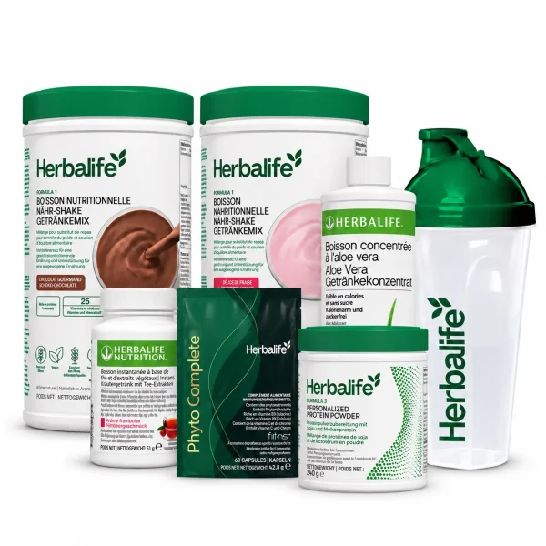 Herbalife Gold-Set mit Gratis-Shaker – Gewichtskontrolle – aktuelle Verpackung