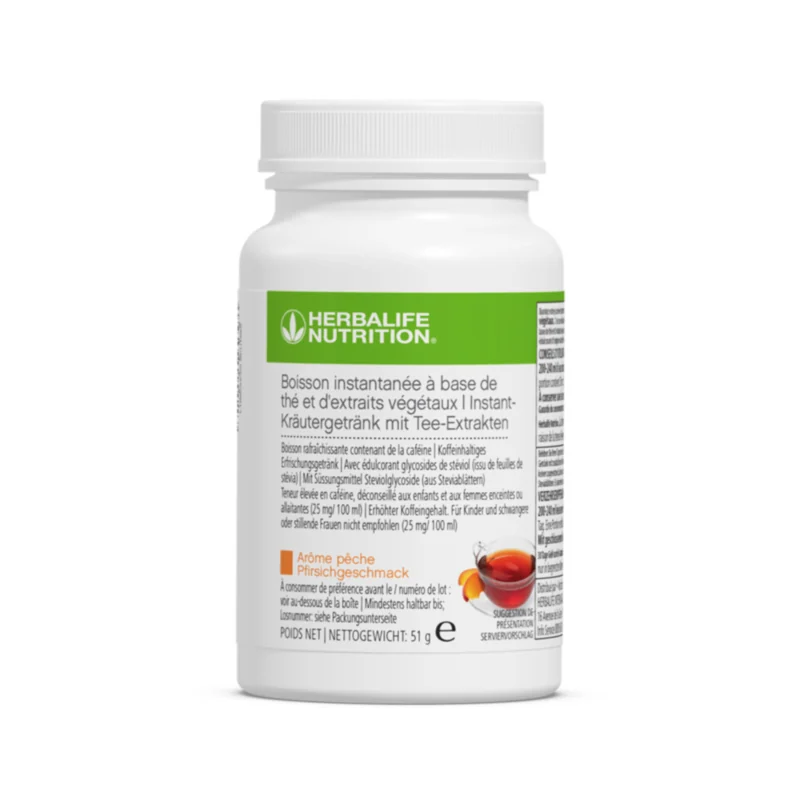 Instant-Kräutergetränk mit Tee-Extrakten Pfirsich 50 g Instant-Kräutergetränk mit Tee-Extrakten Pfirsich 50 g